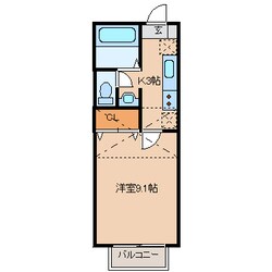 エストメルベーユ荒井弐番館の物件間取画像